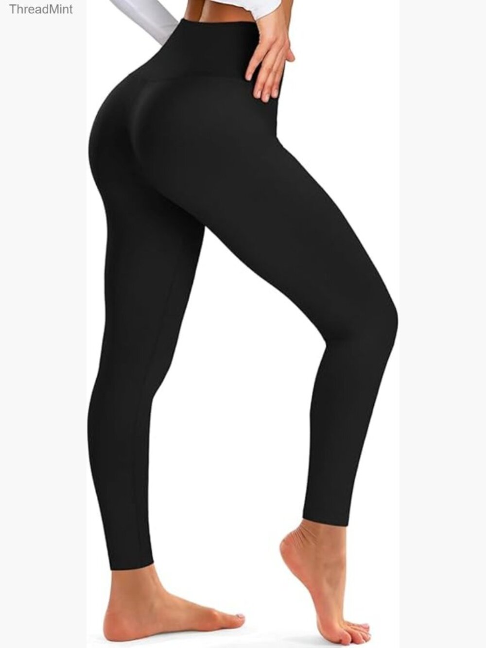 High Waisted Full Length Yoga Pants Buttery Soft Squat Proof 4 Way Stretch